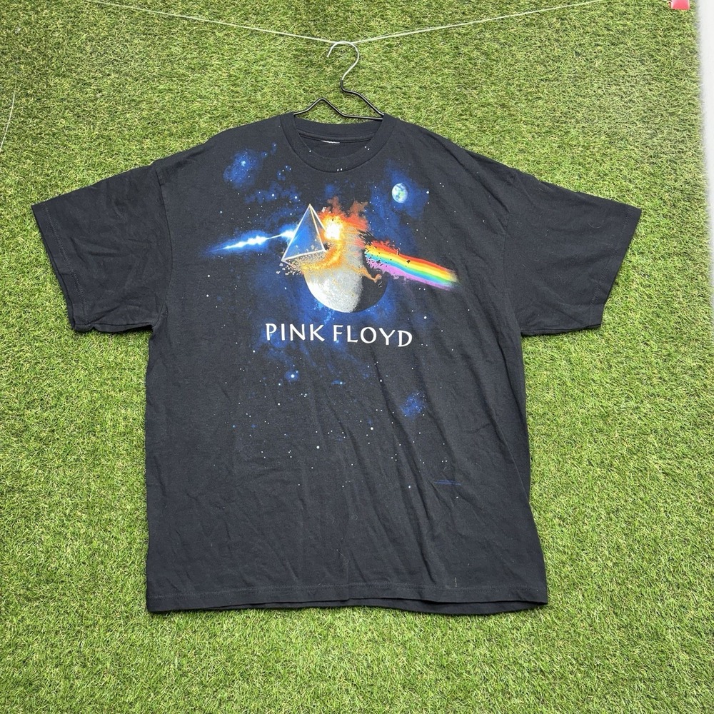 Vintage Pink Floyd Shirt Mens 2XL Black 2004 Rock Music Boxy Graphic Tee